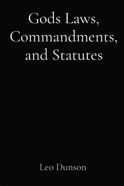 god laws commandments and statutes